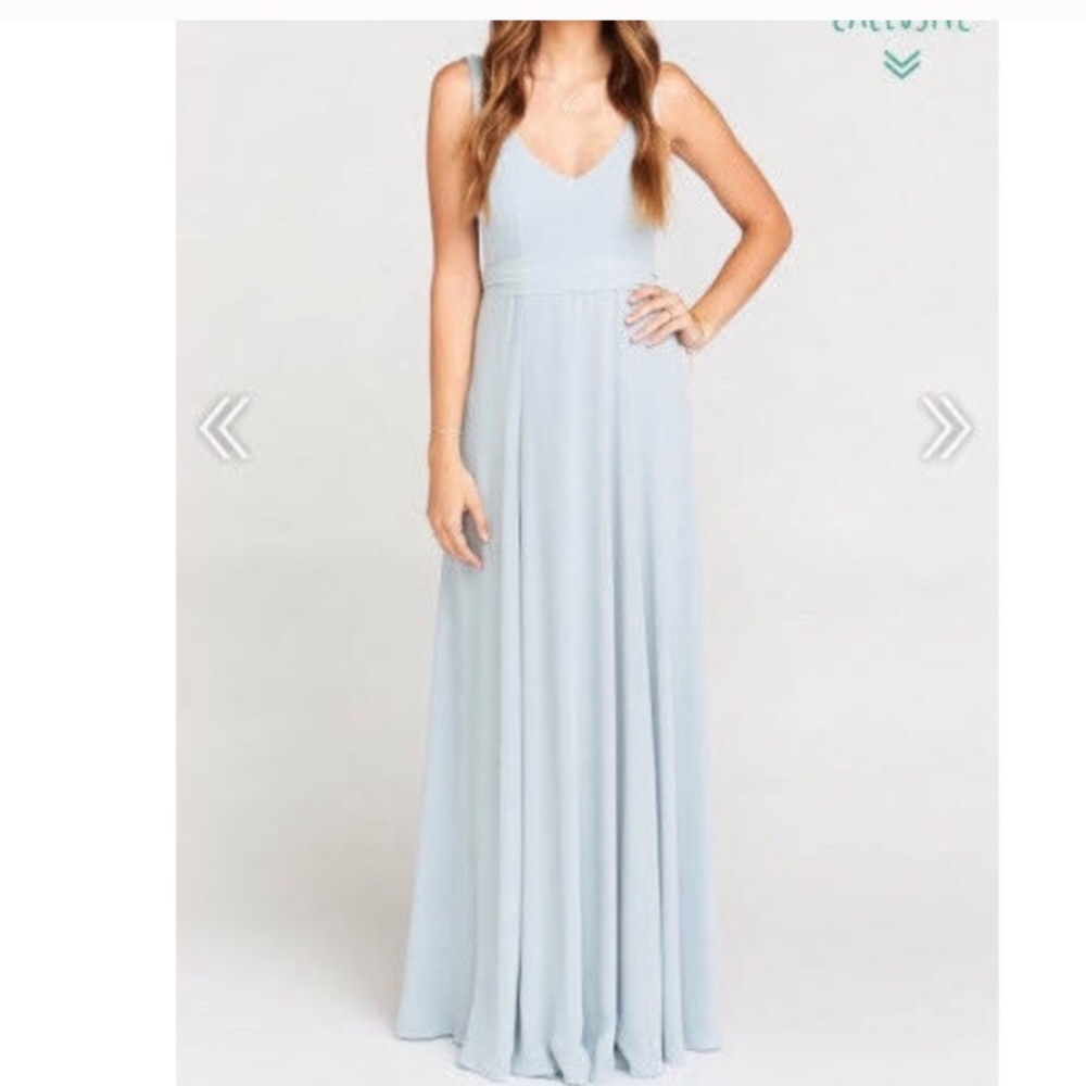 Show me your mumu Jenn bridesmaid Maxi dress crisp